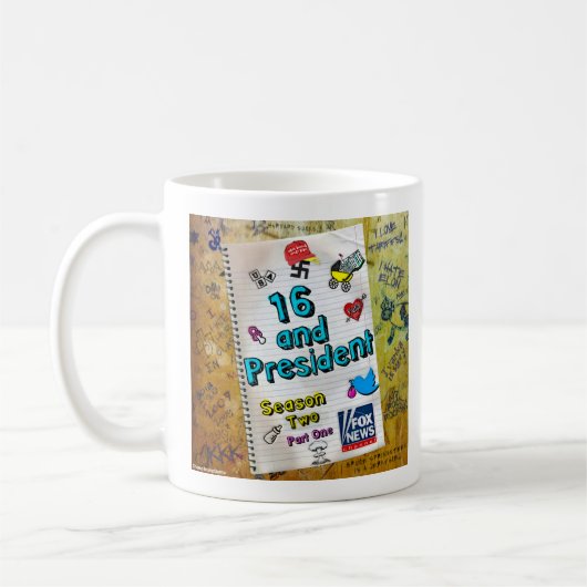 MUG TRUMP "16 ET PRÉSIDENT" CAFE (Gauche)