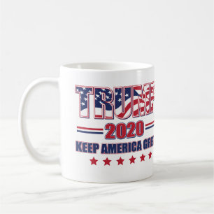 Mug Trump 2020 Garder l'Amérique grande