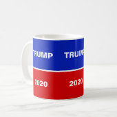 Mug Trump 2020 sur le bleu rouge et blanc (Devant gauche)