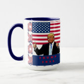 Mug Trump 2024 balance le drapeau américain (Gauche)