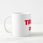 Mug Trump 2024 Cool blanc rouge Fête cadeau Favor Cust (Gauche)
