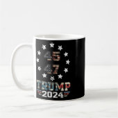 Mug Trump 2024 Drapeau américain 2 côté (Gauche)