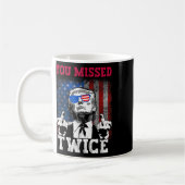 Mug Trump 2024 Drapeau américain que vous avez manqué (Gauche)