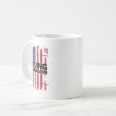 Mug Trump 2024 - Drapeau américain V (Devant gauche)