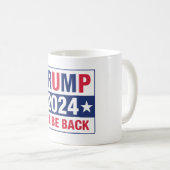Mug Trump 2024 Je serai de retour (Devant droit)