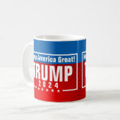 Mug Trump 2024 Keep America Great Stars Frame (Devant gauche)