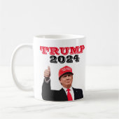 Mug Trump 2024 lève les pouces (Gauche)