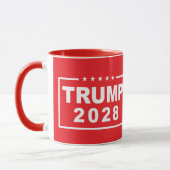 Mug Trump 2028 Drôle président Donald Trump (Gauche)
