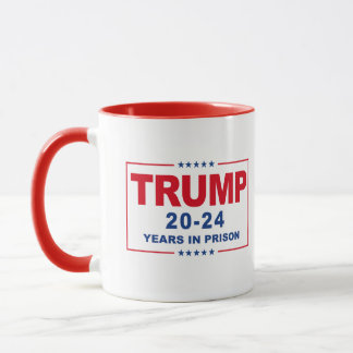 Mug TRUMP 20 - 24 ans de prison - Anti-Trump