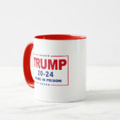 Mug TRUMP 20 - 24 ans de prison - Anti-Trump (Devant gauche)