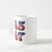 Mug Trump 45 47 Élection Amérique 2024 47e Président (Devant gauche)