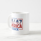 Mug Trump 45-47 L'Amérique est de retour (Devant gauche)