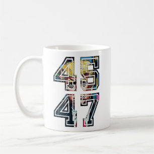 Mug Trump 45 47   Pop art   président américain