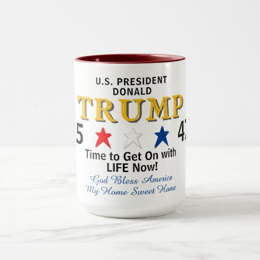 Mug Trump 45 47 Rouge Blanc Bleu (Centre)