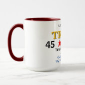 Mug Trump 45 47 Rouge Blanc Bleu (Gauche)