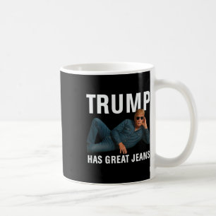 Mug Trump a de grands jeans drôle graphique tee rétro