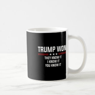 Mug Trump A Gagné Ils Le Sont Je Le Sais Vous Le Savez