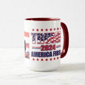 Mug Trump Amérique d'abord (Devant droit)