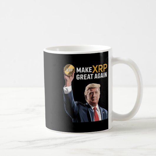 Mug Trump amusant rendre Xrp super à nouveau Xrp Crypt (Droite)