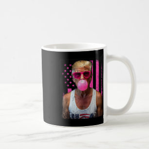 Mug Trump Bubble Gum rose Sungles Usa Drapeau drôle