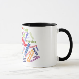 Mug Trump Clinton la plupart des mots populaires pour