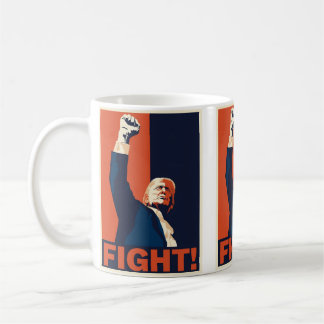 Mug Trump combat la bataille de la monnaie d'échange :