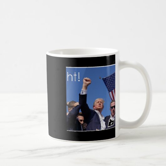 Mug Trump combat la Pennsylvanie en tirant en action (Droite)