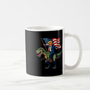 Mug Trump Dirigeant Un Dinosaure T-rex Trump En Fl Amé