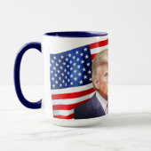 Mug Trump - Drapeau officieux d'une balle dans la boue (Gauche)
