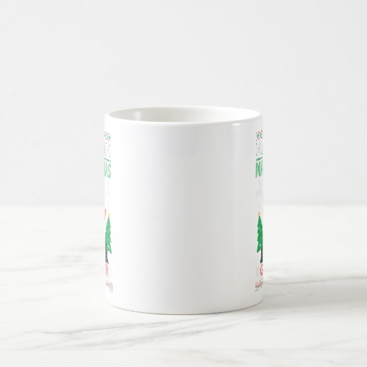 Mug Trump drôle laide de Noël rendre Noël super (Centre)