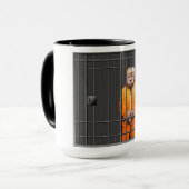 Mug Trump en prison Combo Mug, 15 oz (Devant gauche)