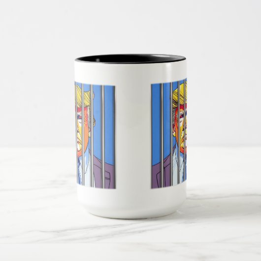 Mug Trump en prison Combo Mug, 15 oz (Centre)