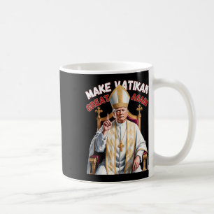 Mug Trump et le pape du Vatican Trump font du vatikan