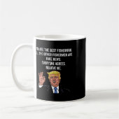 Mug Trump Fisherman Funny Fisher Hook Cadeaux (Gauche)
