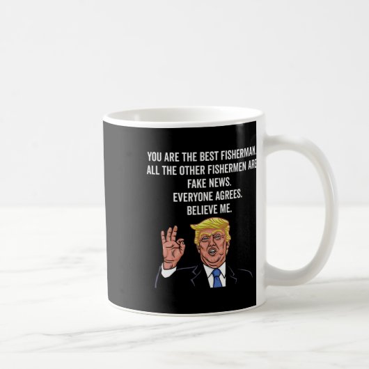 Mug Trump Fisherman Funny Fisher Hook Cadeaux (Droite)