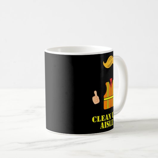Mug Trump Garbage Man Safety Vest Clean Up On Aisle 46 (Devant droit)
