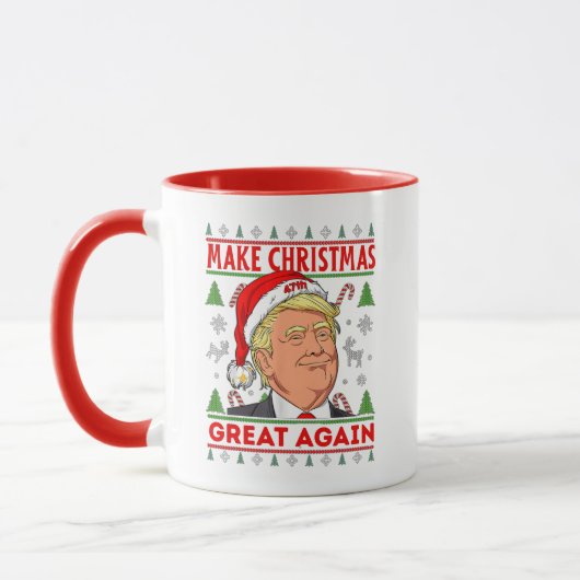 Mug Trump Gift Mug, Donald Trump Joyeux Noël (Gauche)