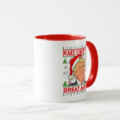 Mug Trump Gift Mug, Donald Trump Joyeux Noël (Devant droit)