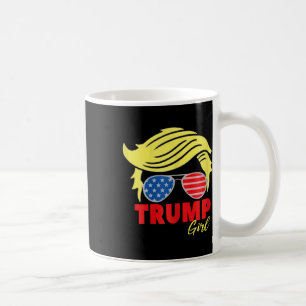 Mug Trump Girl Messy Bun Trump 2024 Election American