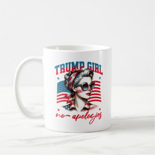 Mug Trump Girl Pas d'excuses Drôle Femmes Républicaine