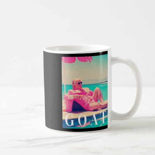 Mug Trump Goat été 2024 Retro Funny Rose Donald Tru (Droite)