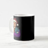 Mug Trump Holding Cats Joyeux Noël Festive Funny (Devant gauche)