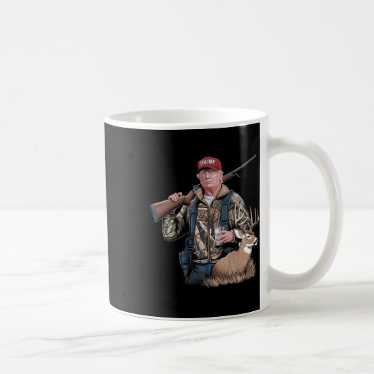 Mug Trump Hunting Deer (avant et arrière) Make Hunting (Droite)