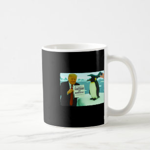 Mug Trump impose un tarif sur le manchot Ironic Politi