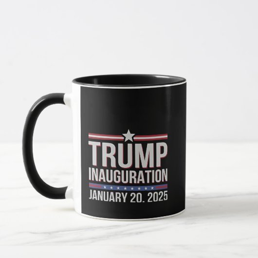 Mug Trump inauguration Day January 2025 President  (Gauche)