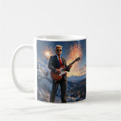 Mug Trump Jouant à la guitare électrique Mont Rushmore (Gauche)