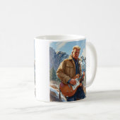 Mug Trump Jouant à la guitare électrique Mont Rushmore (Devant droit)