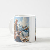 Mug Trump Jouant à la guitare électrique Mont Rushmore (Devant gauche)