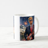 Mug Trump Jouant à la guitare électrique Mont Rushmore (Devant droit)
