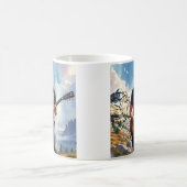 Mug Trump Jouant à la guitare électrique Mont Rushmore (Centre)